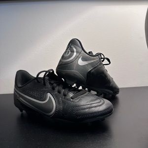 Nike Tiempo Youth Soccer Cleats, Size 2Y, Color Black
